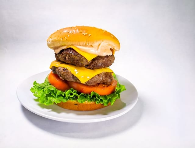 Double Stacker Burger Meal.