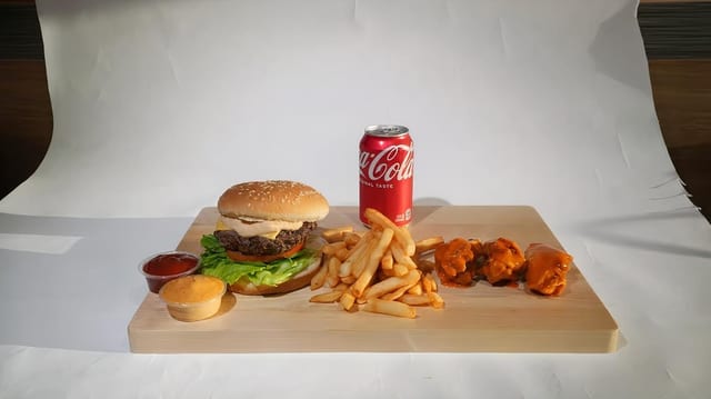 Junior One Third Lb Original Burger.