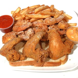 Four Wings & Seven Jumbo Shrimp