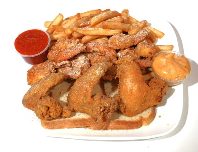 Four Wings & Seven Jumbo Shrimp.