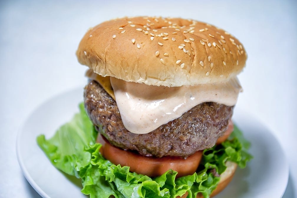 Quickie's Deluxe Burger.