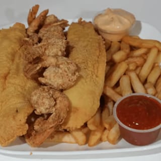 Two Catfish & Ten Shrimp