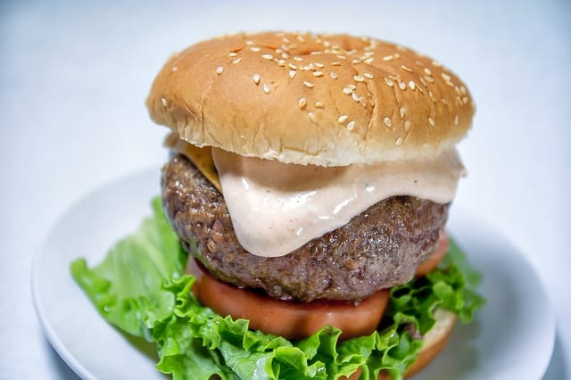 Quickie's Deluxe Burger.