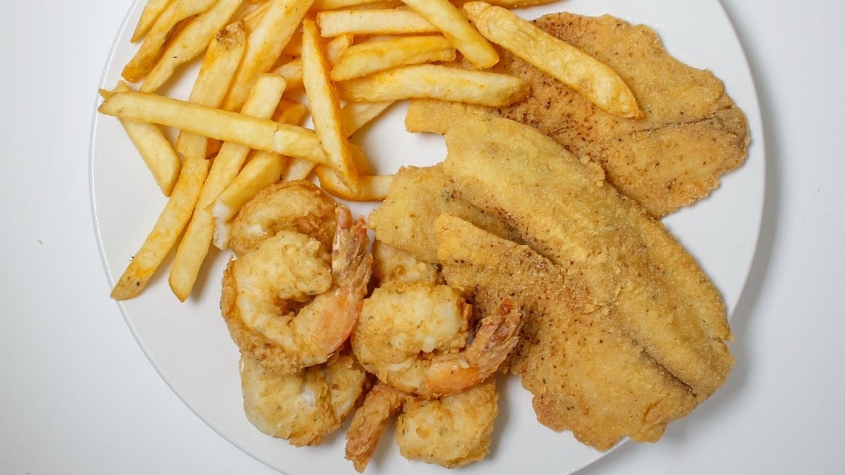 Snapper & Shrimp Platter.