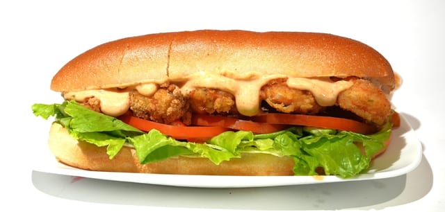 PoBoy Oysters Meal.