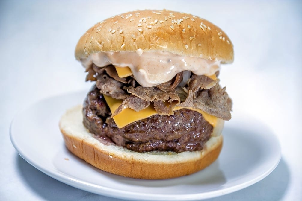 Cheese Steak Burger.