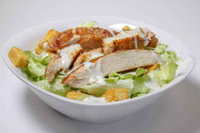 Chicken Caesar Salad.