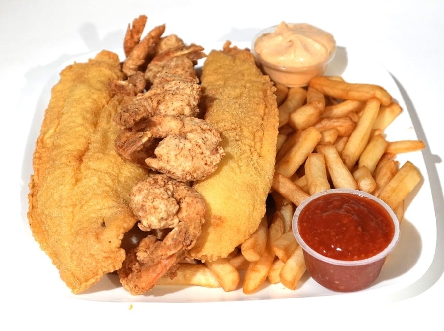 Catfish & Shrimp Platter.