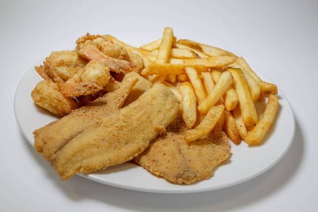 Tilapia Shrimp  Platter.